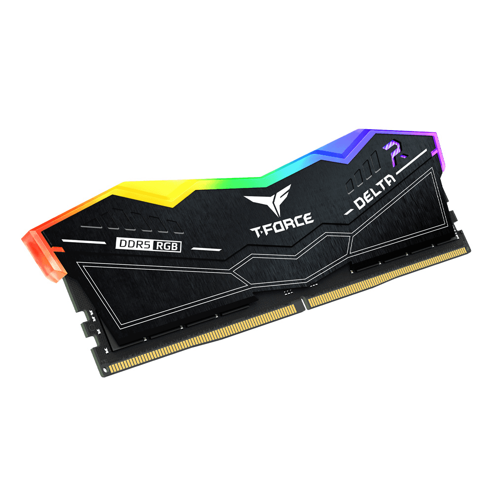 T Force DELTA RGB 64GB(2x32GB) DDR5 DESKTOP MEMORY KIT, 6000MHz CL38, Black | FF3D564G6000HC38GDC01 thumbnail 3