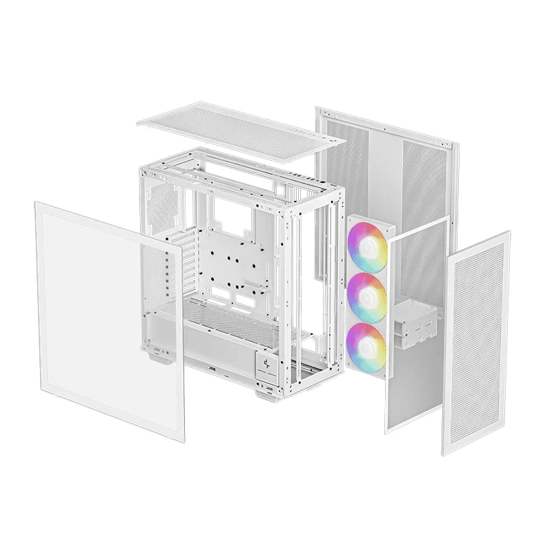 DEEPCOOL DeepCool Morpheus ARGB (E-ATX) Full Tower Cabinet, 5 Drive Bays, 9 Expansion Slots, 1??420mm ARGB Pre Installed Fan, White| R-MORPHEUS-WHAPA1-G1 - thumbnail 3