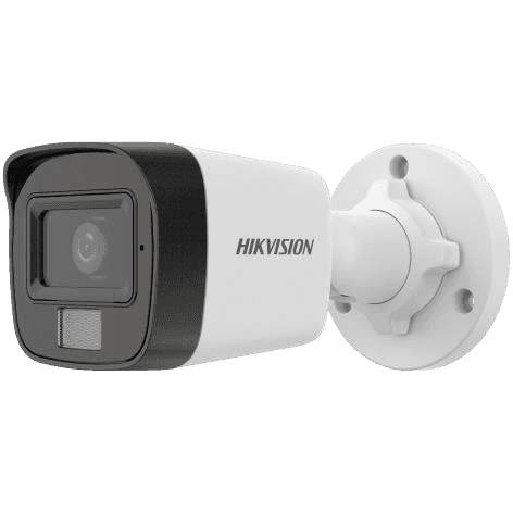 HIKVISION Hikvision 2 MP Smart Hybrid Light Fixed Bullet Network Camera, 2.8 mm Lens, H.265+ Compression, Up to 30m IR Light Range, Built-in Mic, IP67 Water & Dust Resistant, White | DS-2CD1023G2-LIU - thumbnail 1