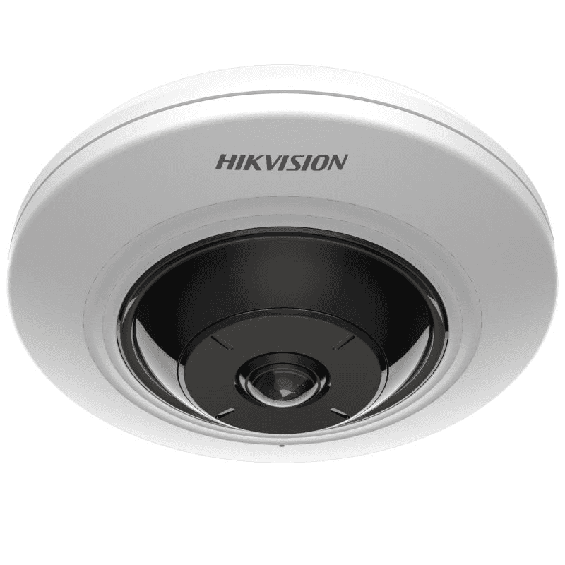 HIKVISION Hikvision DS-2CD2955G0-IS(U) 5 MP Fisheye Network Camera, 180?? fisheye view, Max Resol. 2560 ?? 1920, Up to 8 m IR Range, Smart Supplement Light, Audio and alarm interface available - thumbnail 1