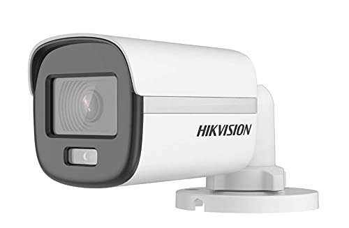 HIKVISION HIKVISION 2MP ColorVu Bullet Camera DS-2CE10DF0T-PF 3.6MM IP67 + USEWELL BNC DC, White Wired 1Full HD 1080p - thumbnail 1