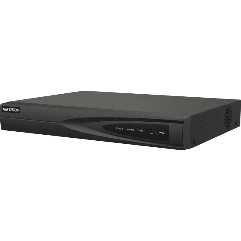 HIKVISION Hikvision DS-7604NI-Q1/4P (D) NVR, Up to 4-ch IP camera inputs, H.265+, Up to 40 Mbps incoming bandwidth, Up to 1-ch@8 MP/6-ch@1080p decoding capacity, Motion Detection 2.0, 1 self-adaptive 10/100 Mbps Ethernet interface, up to 4K resolution - thumbnail 1