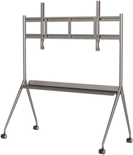 HIKVISION Hikvision DS-D5ABKY2-S Mobile Monitor Stand for Interactive Screen, High Quality Cold Rolled Steel Construction, Compatible Up to 55/65/75" Screens, Max Load 85kg, Silver-Gray | DS-D5ABKY2-S - thumbnail 2