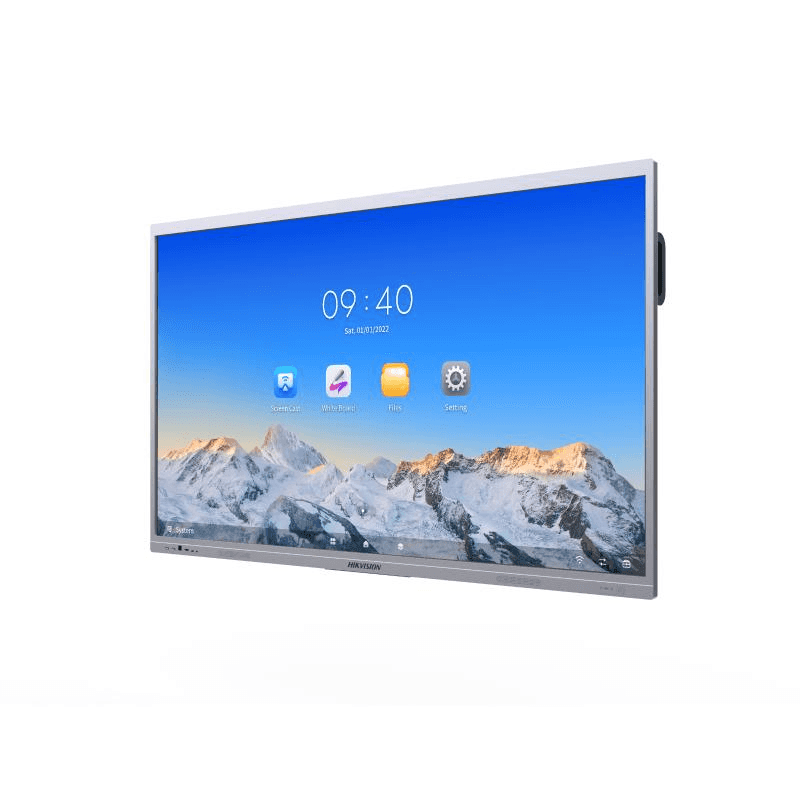 Hikvision 86", 4K Interactive Display, Android 12,  memory 8GB, build-in 128GB storage,  45 points infrared touch, Type-C*2,VGA input*1,DP input*1, HDMI input *3, HDMI output*1, Dual wifi, Buletooth 5.1, industrial screen protection.  5.1, | DS-D5C86RB/A - thumbnail 1