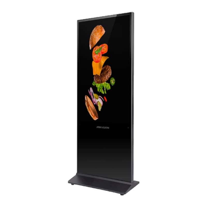Hikvision DS-D6055UL-B/S Floor Standing Digital Signage, 54.6" 4K UHD Display, 60Hz Refresh Rate, 6.5ms Response Time, 2x Built-In Speaker, Wi-Fi, Bluetooth 4.2, LAN Network Connectivity, Black | DS-D6055UL-B/S (LICENCE NOT INCLUDE ) thumbnail 1