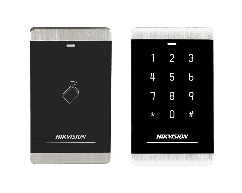 HIKVISION Hikvision DS-K1103M  Pro 1103 Series Card Reader, M1 card reader, PC+ABS material shell with PMMA panel design, Built-in audible beeper, RS-485 and Wiegand interface, IP64 - thumbnail 1
