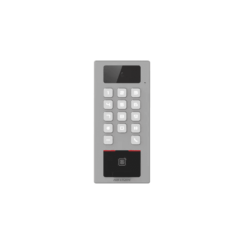 HIKVISION Hikvision DS-K1T502DBFWX-C Access Control Terminal. Manage access control and intercom functions in one device; IP65 & IK09 protections, Supports (card, fingerprint, PIN, etc.) - thumbnail 1