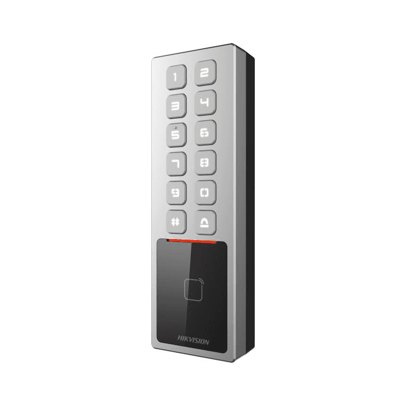 HIKVISION Hikvision DS-K1T805MBFWX Access Control Terminal, Card, Fingerprint, PIN, and Bluetooth, 10,000 Cards & 100,000 Events Storage, Built-in card reader for M1 card - thumbnail 1