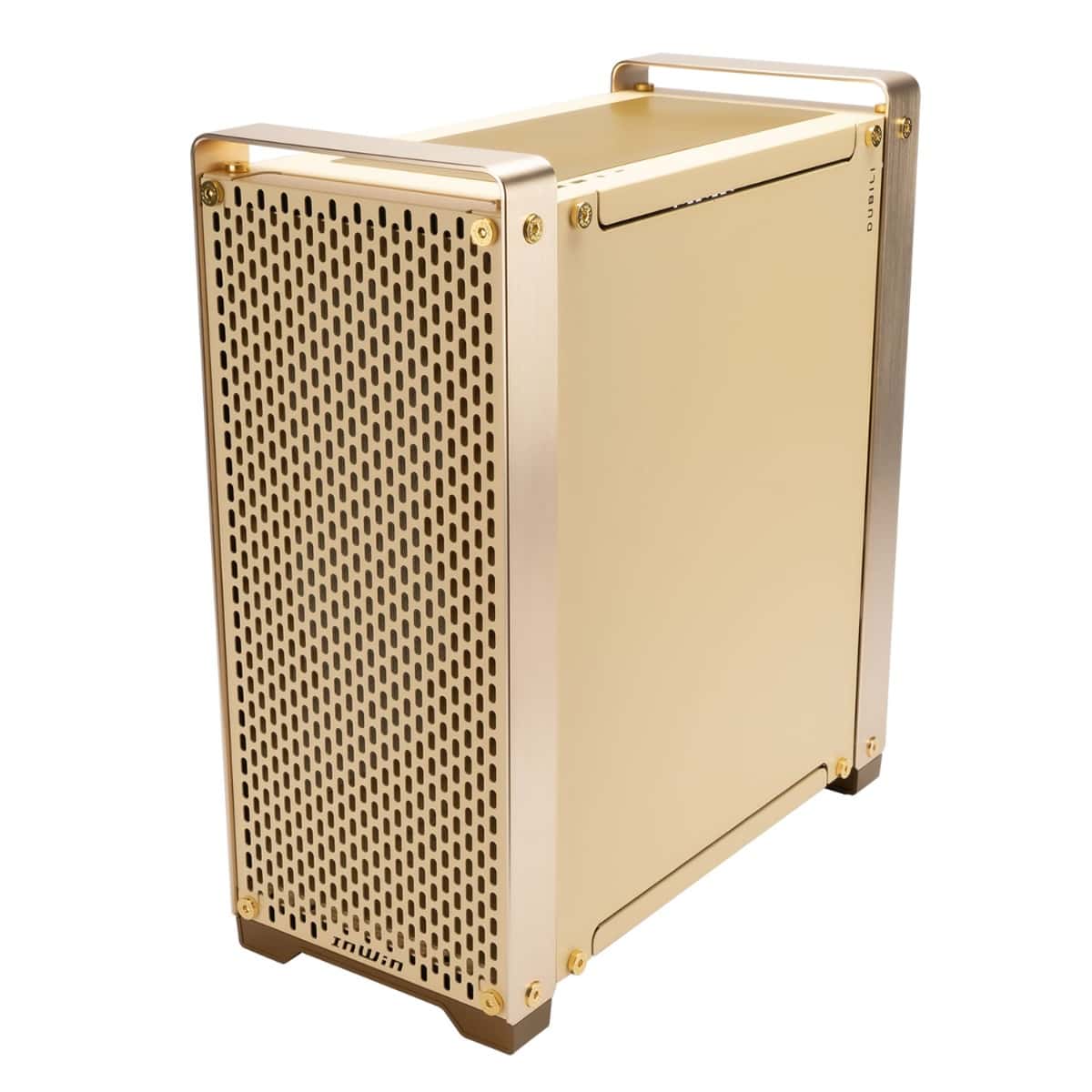 Other InWin Dubili E-ATX Full Tower Computer Case, 4x Pre-Installed Jupiter AJ140 Fans, Aluminum, TG, SECC Materials, Up to 430mm GPU & 420mm Radiator Support, Champagne Gold | IW-CS-DUBILIASB-GLD - thumbnail 2
