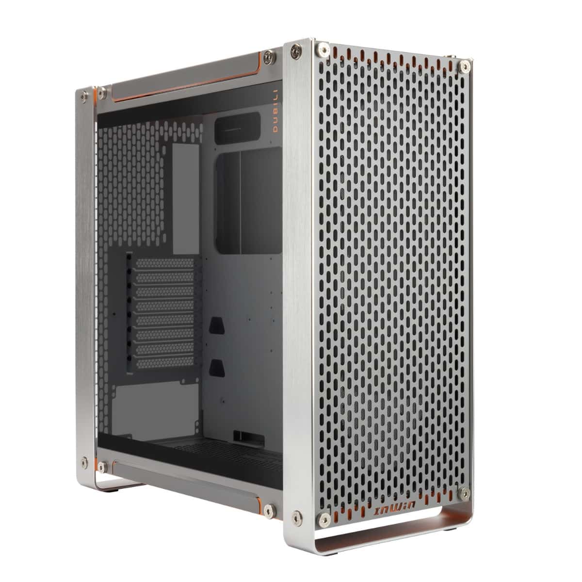 Other InWin Dubili E-ATX Full Tower Computer Case, 4x Pre-Installed Jupiter AJ140 Fans, Aluminum, TG, SECC Materials, Up to 430mm GPU & 420mm Radiator Support, Titanium Grey | IW-CS-DUBILIASB-GRY - thumbnail 11