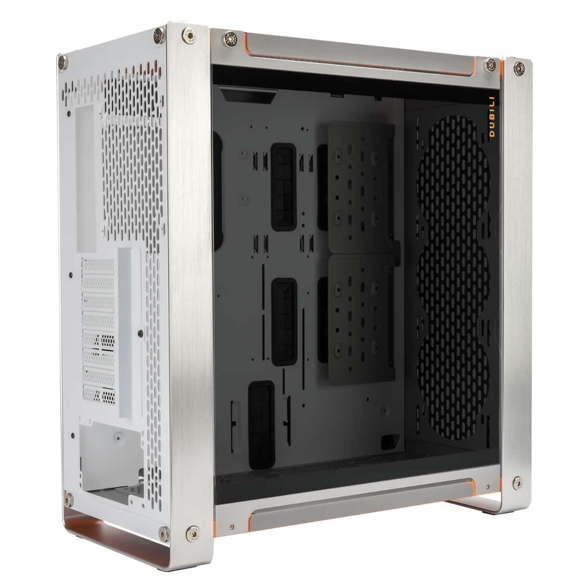 Other InWin Dubili E-ATX Full Tower Computer Case, 4x Pre-Installed Jupiter AJ140 Fans, Aluminum, TG, SECC Materials, Up to 430mm GPU & 420mm Radiator Support, Titanium Grey | IW-CS-DUBILIASB-GRY - thumbnail 9
