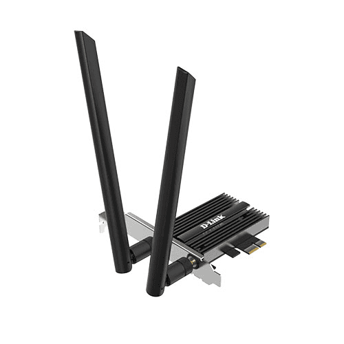 D-Link DWA-X586E AX5400 WI-FI 6E Bluetooth 5.2 PCIe Adapter, Tri band 6/5/2.4 GHz, Bluetooth 5.2, Heatsink, Support WPA 3 thumbnail 2