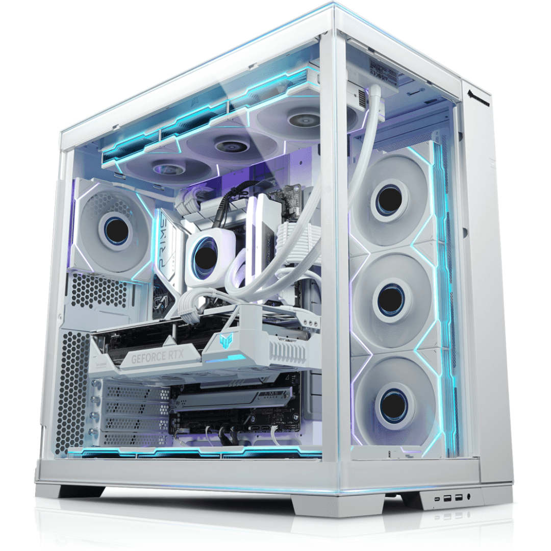 LIAN LI Dynamic EVO RGB Gaming PC, AMD Ryzen 9 9950X, RTX 4080 SUPER 16GB, 32GB (2x16GB), 2TB NVMe, 1000W - thumbnail 1