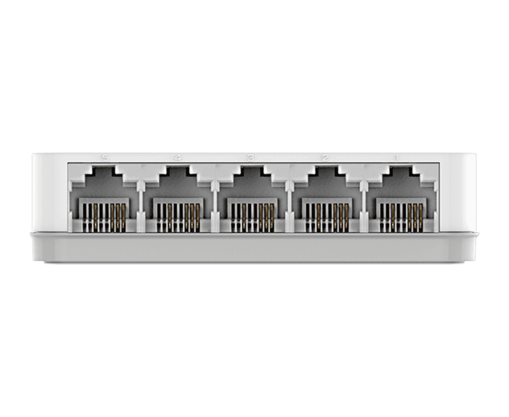 D-link D-Link DES-1005C 5-Port Fast Ethernet Unmanaged Desktop Switch, Compact Fanless Design, D-Link Green Technology - thumbnail 2
