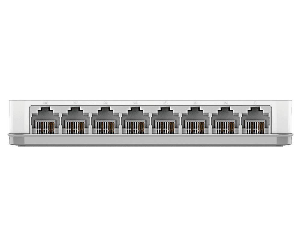 D-link D-Link DES-1008C 8-Port Fast Ethernet Unmanaged Desktop Switch, Compact Fanless Design, D-Link Green Energy Saving - thumbnail 2