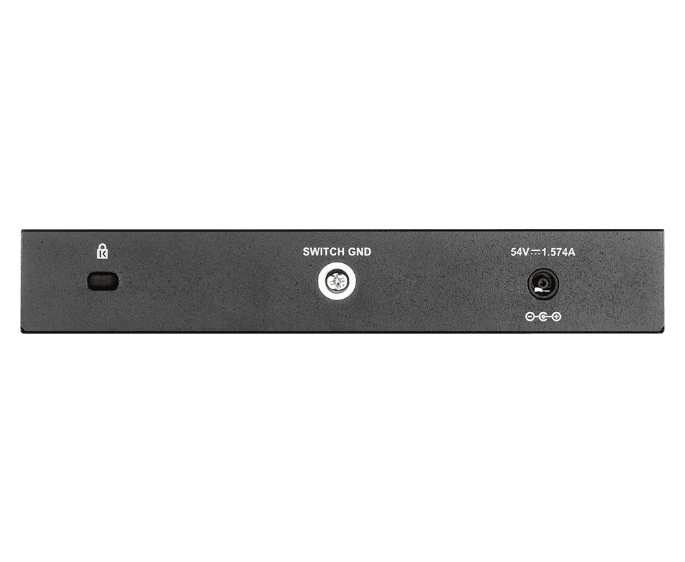 D-link D-Link DGS-1100-08P 8-Port Gigabit Smart Managed PoE Switch, 64W PoE Budget, Fanless Desktop Design, Surveillance VLAN - thumbnail 2