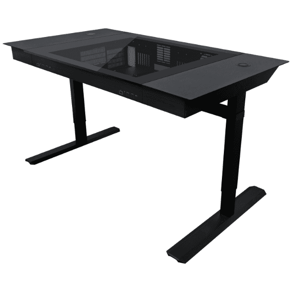 LIAN LI Lian li DK07 Motorized Dual System Gaming Desk, Adjustable Height, Built-in PC Case (2x E-ATX), Wireless Charging | G99.DK07X.10UK - thumbnail 2