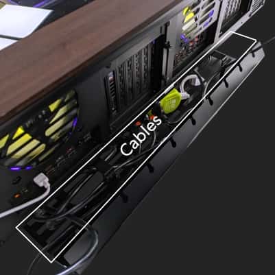 LIAN LI Luxury Motorized Sit-Stand Deskstation PC, AMD Ryzen 9 9950X3D2, NVIDIA RTX 5090 32GB GDDR7, 96GB DDR5, 2TB Gen5 SSD, 360mm AIO, 1200W, Lian Li DK07 - thumbnail 6