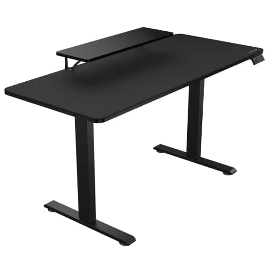 Cougar E-STAR 140 Electric Gaming Desk, 1400 x 600 x 15 mm, Full Desk Mouse Pad, Shields For Transmission Shaft And Motor, Removable Monitor Stand, Cable Tray For Easy Management, Headset Hook | 3MSTA3WB.0001 thumbnail 2