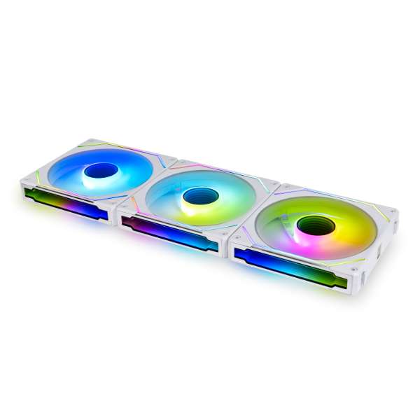 LIAN LI Lian Li SL-Infinity 120 RGB Uni Fan, Low Noise Level at High RPM, Triple Pack With Controller, White | G99.12SLIN3W.00 - thumbnail 3