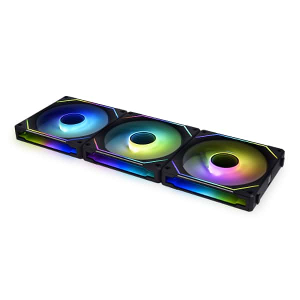 LIAN LI Lian Li SL-Infinity 120 RGB Uni Fan, Low Noise Level at High RPM, Triple Pack With Controller, Black | G99.12SLIN3B.00 - thumbnail 1