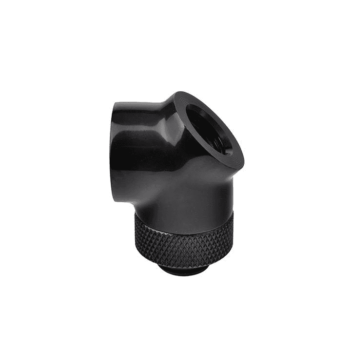 Thermaltake Thermaltake Pacific G1/4 45 & 90 Degree Adapter ??? Black | CL-W053-CU00BL-A - thumbnail 1