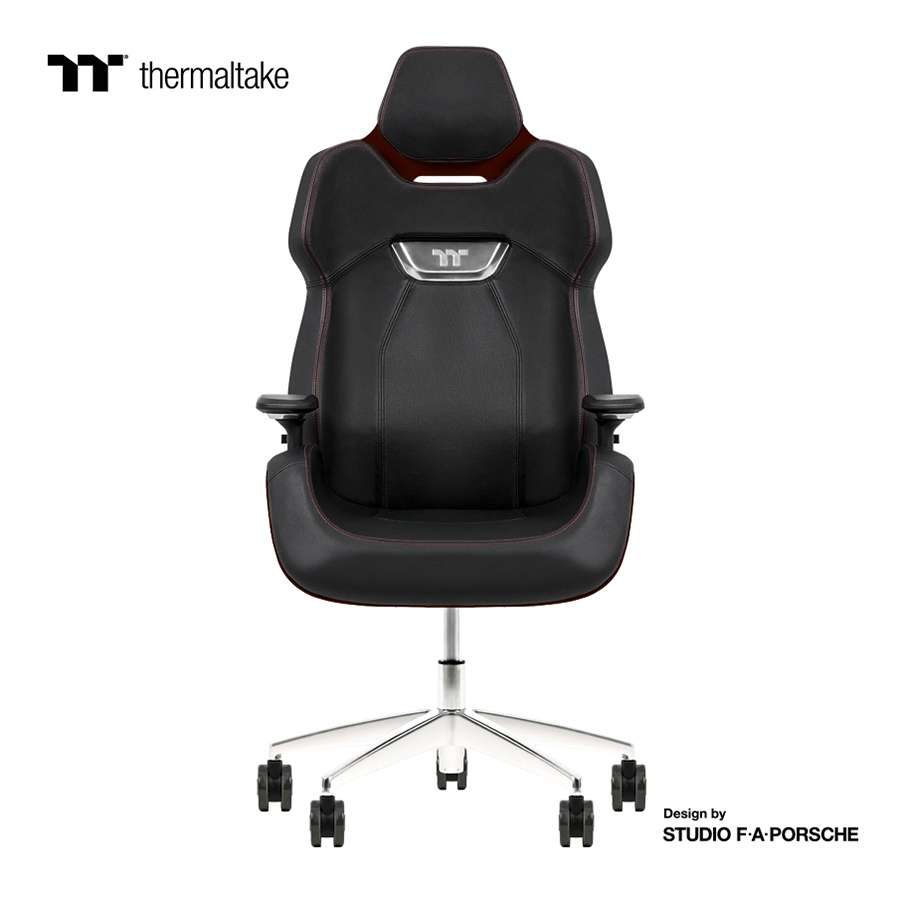 Thermaltake Argent E700 Real Leather Gaming Chair, Design by Studio F. A. Porsche, 4D Adjustable Armrests, Wire-Control Mechanism, 4 Gas Lift-Saddle Brown - thumbnail 5