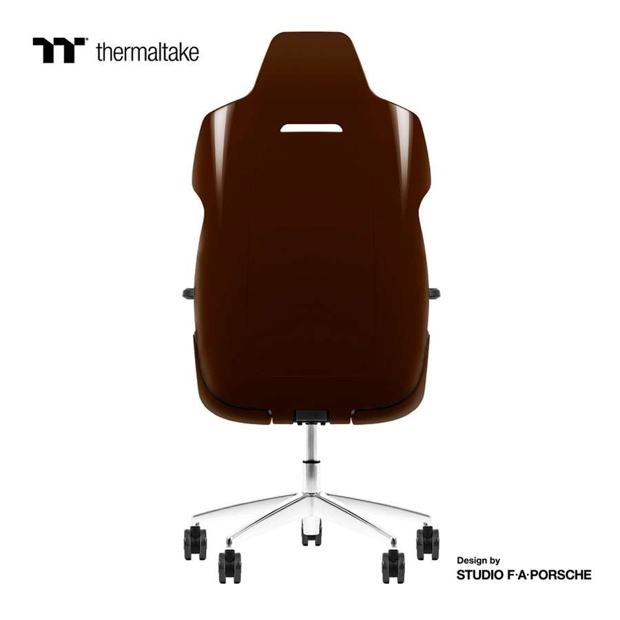 Thermaltake Argent E700 Real Leather Gaming Chair, Design by Studio F. A. Porsche, 4D Adjustable Armrests, Wire-Control Mechanism, 4 Gas Lift-Saddle Brown - thumbnail 2