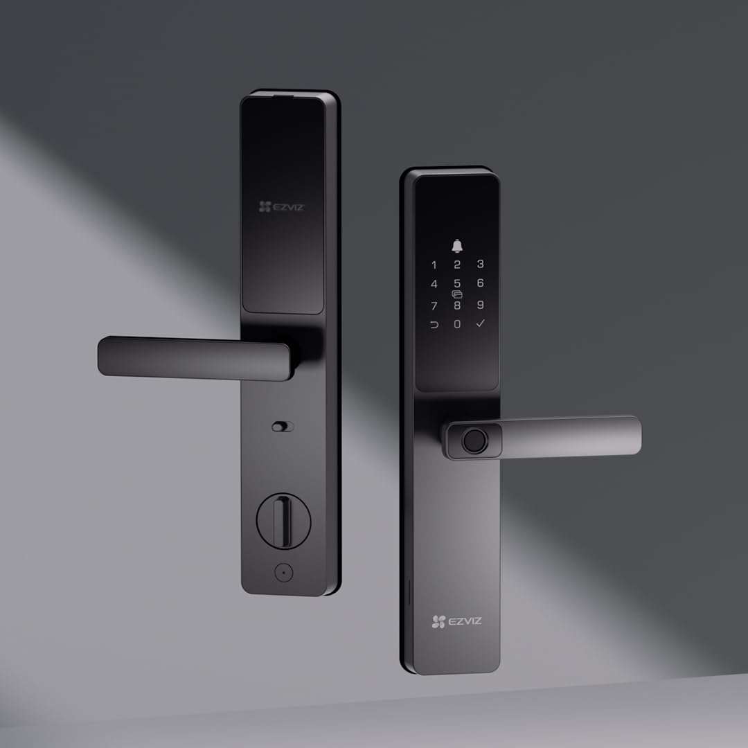 EZVIZ EZVIZ Smart Lock DL05, 7-in-1 Keyless Entry Door Lock, with Fingerprint Access – Secure Keyless Entry, Multiple Unlock Options, Instant Alerts, Weather-Resistant, Child Safety Privacy Control, Black | CS-DL05 - thumbnail 4