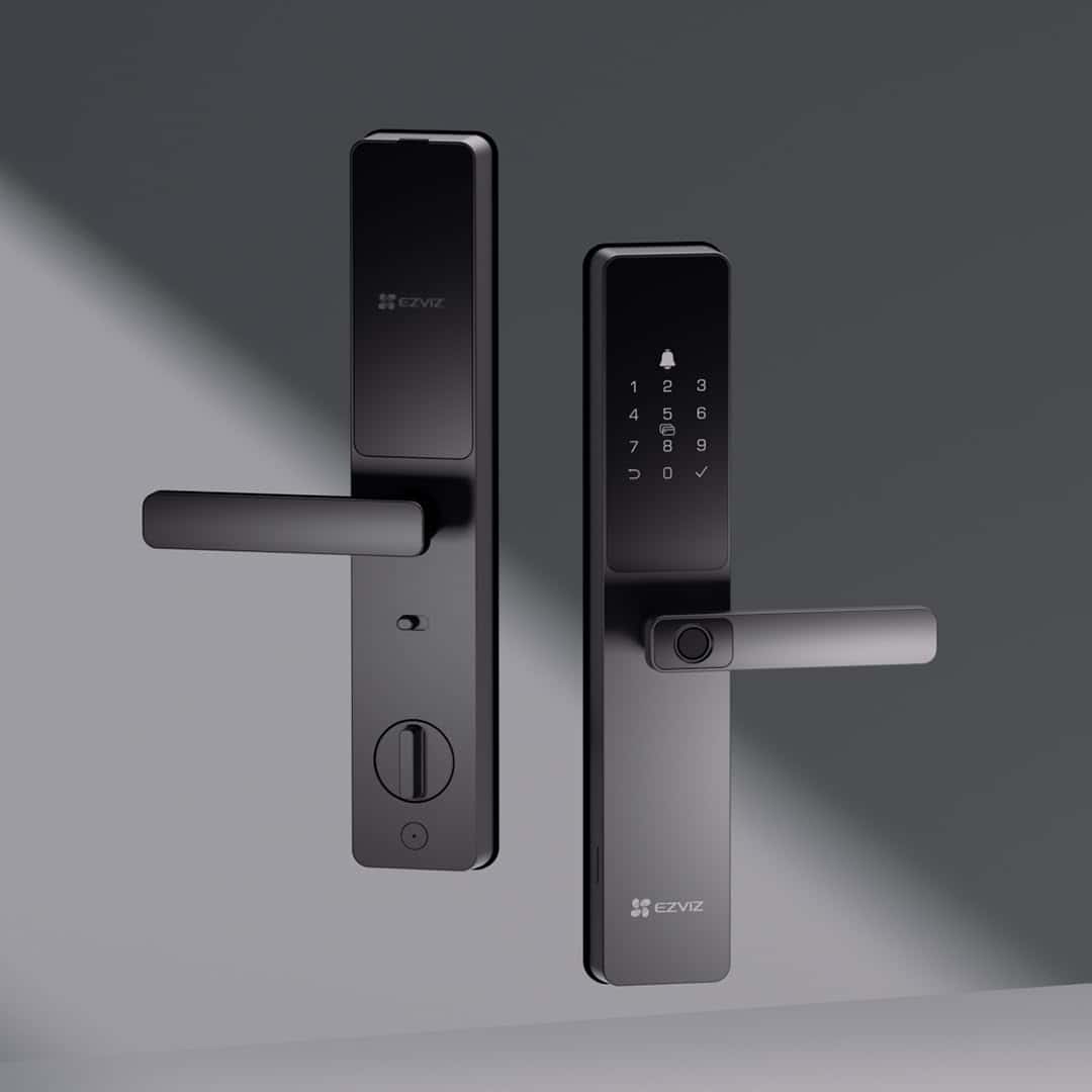EZVIZ DL05 Smart Fingerprint Lock, Proximity Card, Passcode, Mechanical Key (For Emergency), Easy Control via EZVIZ App, Built-In Electronic Doorbell, Smart Integration with EZVIZ Cameras, Black | CS-DL05 thumbnail 4