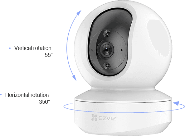 EZVIZ EZVIZ by HIKVISION |4MP QHD Resolution Indoor Smart WiFi Baby/Pet Monitor Camera |Smart Night Vision |360 Visual Coverage |Motion Detection Two-Way Talk |Micro SD Slot up to 256GB (TY1), White6941545605401 - thumbnail 4