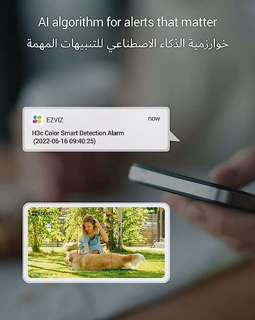 EZVIZ EZVIZ H3c 2MP Outdoor Wi-Fi Smart Home Camera, Full-Color Night Vision, IP67 Weatherproof | CS-H3c - thumbnail 4