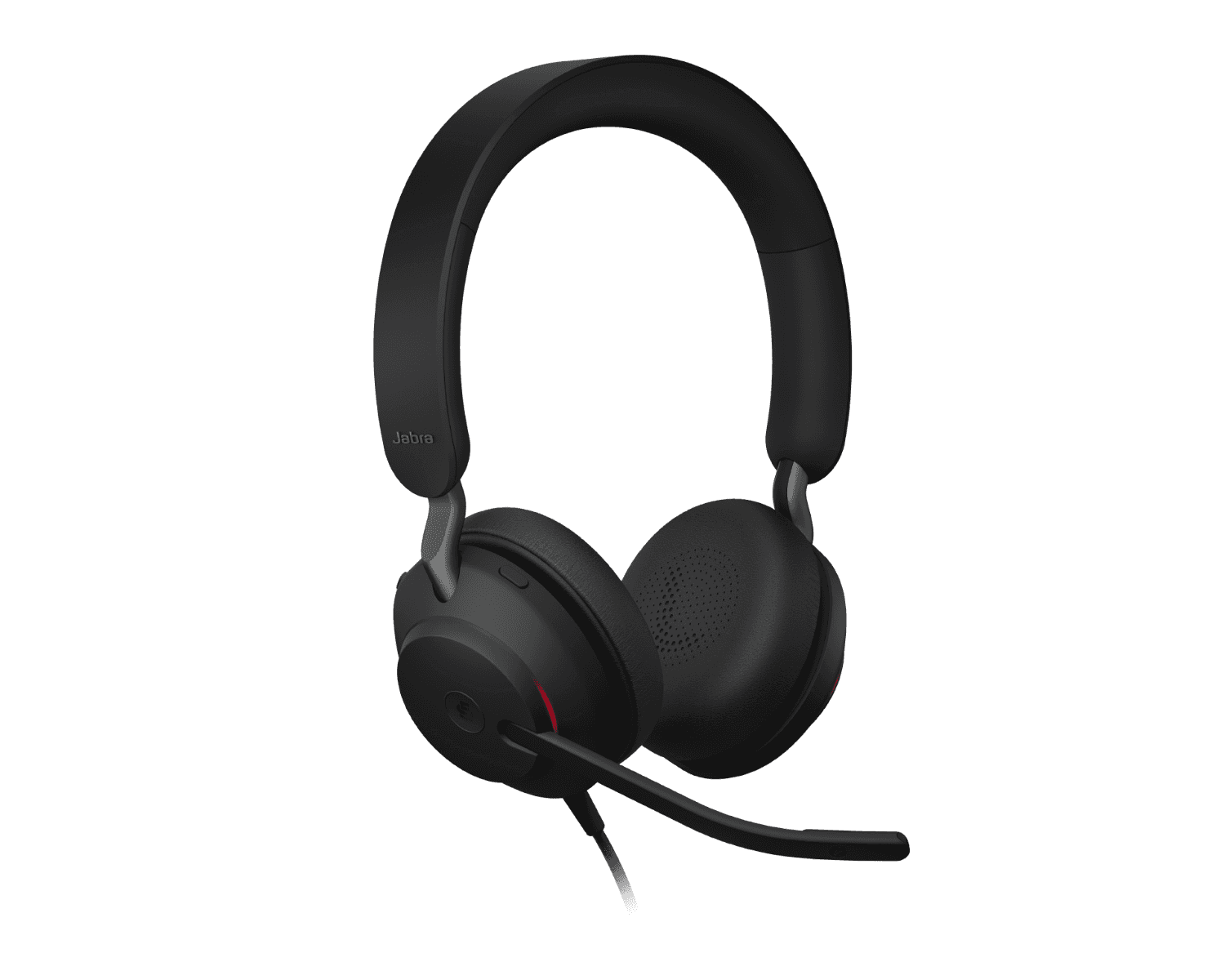 Jabra Jabra Evolve2 40 SE UC Stereo Wired Headset, 40mm Audio Driver, 360° Busylight, Passive Noise Cancellation, Memory Foam Ear Cushions, USB-A Connectivity, 4ft Cable Length, Black | 24189-989-999 - thumbnail 1