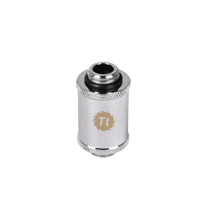Thermaltake Pacific G1/4 Male to Male 30mm Extender, CU Material, Chrome | CL-W044-CU00SL-A - thumbnail 1