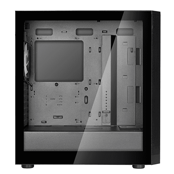 Silverstone Silverstone FARA 514X ATX Mid-Tower Case, Dual Radiator Support and Captivating ARGB Lighting, Motherboard Supports ATX, Top I/O includes 1 x USB Type-C, 2 x USB 3.0, 1 x Audio, 1 x Mic, Black | SST-FA514X-B - thumbnail 6