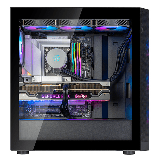 Silverstone Silverstone FARA 514X ATX Mid-Tower Case, Dual Radiator Support and Captivating ARGB Lighting, Motherboard Supports ATX, Top I/O includes 1 x USB Type-C, 2 x USB 3.0, 1 x Audio, 1 x Mic, Black | SST-FA514X-B - thumbnail 3