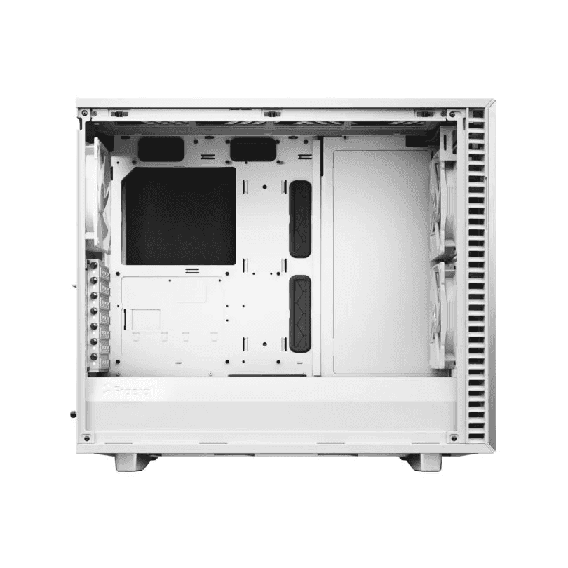 Fractal Design Fractal Design Define 7 White Brushed Aluminum/Steel E-ATX Silent Modular Mid Tower Computer Case, 65mm total clearance, standard 2-slot GPU (<38mm thickness) recommended for optimum cooling,  | FD-C-DEF7A-09 - thumbnail 6