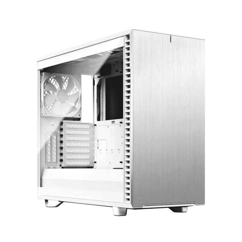 Fractal Design Fractal Design Define 7 White Brushed Aluminum/Steel E-ATX Silent Modular Mid Tower Computer Case, 65mm total clearance, standard 2-slot GPU (<38mm thickness) recommended for optimum cooling,  | FD-C-DEF7A-09 - thumbnail 10