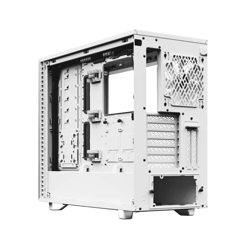 Fractal Design Fractal Design Define 7 White Brushed Aluminum/Steel E-ATX Silent Modular Mid Tower Computer Case, 65mm total clearance, standard 2-slot GPU (<38mm thickness) recommended for optimum cooling,  | FD-C-DEF7A-09 - thumbnail 9