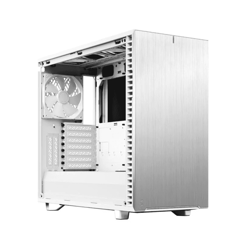 Fractal Design Fractal Design Define 7 White Brushed Aluminum/Steel E-ATX Silent Modular Mid Tower Computer Case, 65mm total clearance, standard 2-slot GPU (<38mm thickness) recommended for optimum cooling,  | FD-C-DEF7A-09 - thumbnail 5