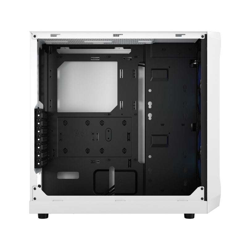 Fractal Design Fractal Design Focus 2 RGB TG Clear Tint ATX PC Case, Temp Glass Side Panel, Mesh Design Front, High Airflow, Up to 6x120mm Fan &amp; Up to 360mm Radiator, Smart Config, 2xUSB 3.0, White | FD-C-FOC2A-04 - thumbnail 2