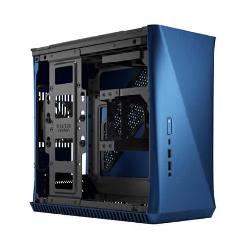 Fractal Design Era ITX Carbon Tempered Glass Mini-ITX Computer Case, Water-Cooling Ready, USB Type-C, Top Panel, Small Form Factor, Aluminium, Blue | FD-CA-ERA-ITX-BU - thumbnail 3