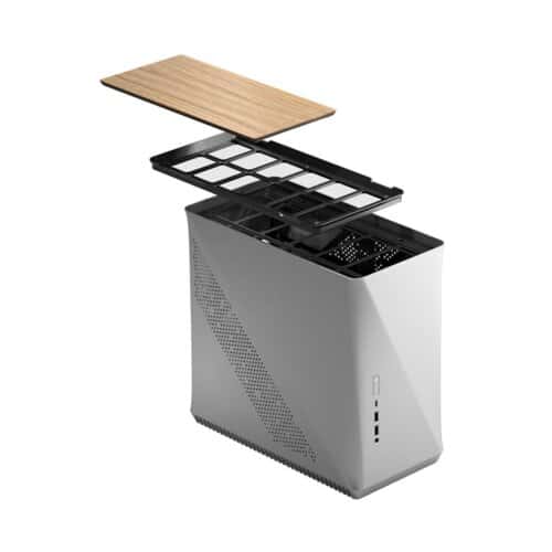 Fractal Design Fractal Design Era ITX Carbon Tempered Glass Mini-ITX Computer Case, Water-Cooling Ready, USB Type-C, Top Panel, Small Form Factor, Aluminium, Silver | FD-CA-ERA-ITX-SI - thumbnail 4