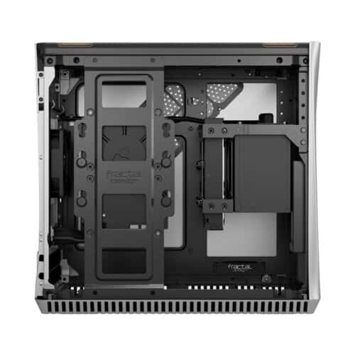 Fractal Design Fractal Design Era ITX Carbon Tempered Glass Mini-ITX Computer Case, Water-Cooling Ready, USB Type-C, Top Panel, Small Form Factor, Aluminium, Silver | FD-CA-ERA-ITX-SI - thumbnail 1