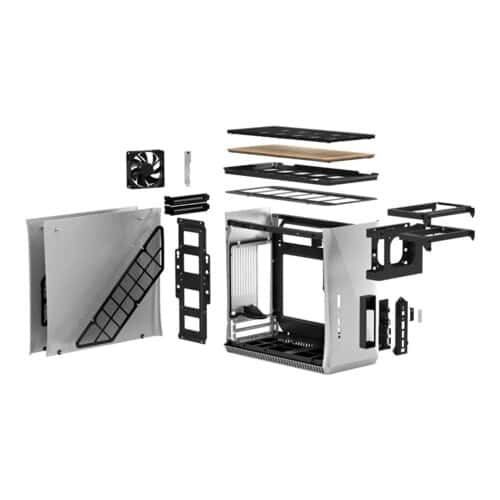 Fractal Design Fractal Design Era ITX Carbon Tempered Glass Mini-ITX Computer Case, Water-Cooling Ready, USB Type-C, Top Panel, Small Form Factor, Aluminium, Silver | FD-CA-ERA-ITX-SI - thumbnail 5