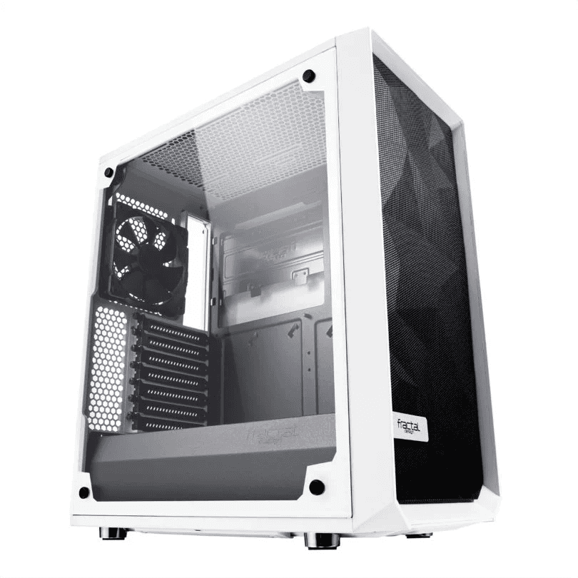Fractal Design Fractal Meshify C Tempered Glass Computer Case,  ATX, mATX, ITX Motherboard compatibility, 7 slots, 3x Dedicated 2.5" drive capacity, 7 fan mounts, Both side panels, SSD brackets, Both side panels, SSD brackets, Dust filters | FD-CA-MESH-C-WT-TGC  - thumbnail 7