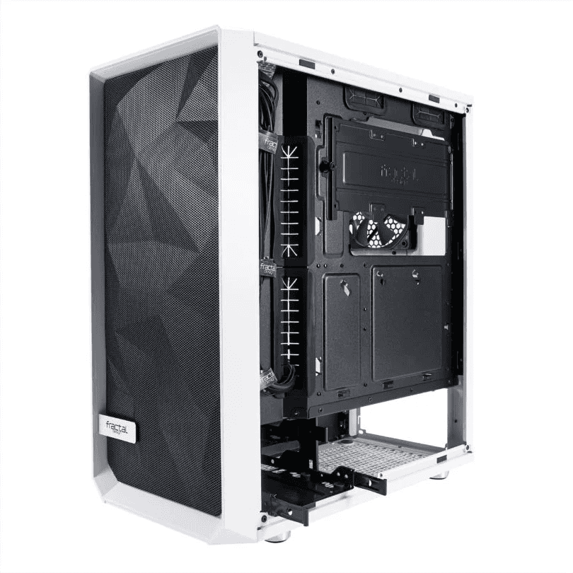Fractal Design Fractal Meshify C Tempered Glass Computer Case,  ATX, mATX, ITX Motherboard compatibility, 7 slots, 3x Dedicated 2.5" drive capacity, 7 fan mounts, Both side panels, SSD brackets, Both side panels, SSD brackets, Dust filters | FD-CA-MESH-C-WT-TGC  - thumbnail 10