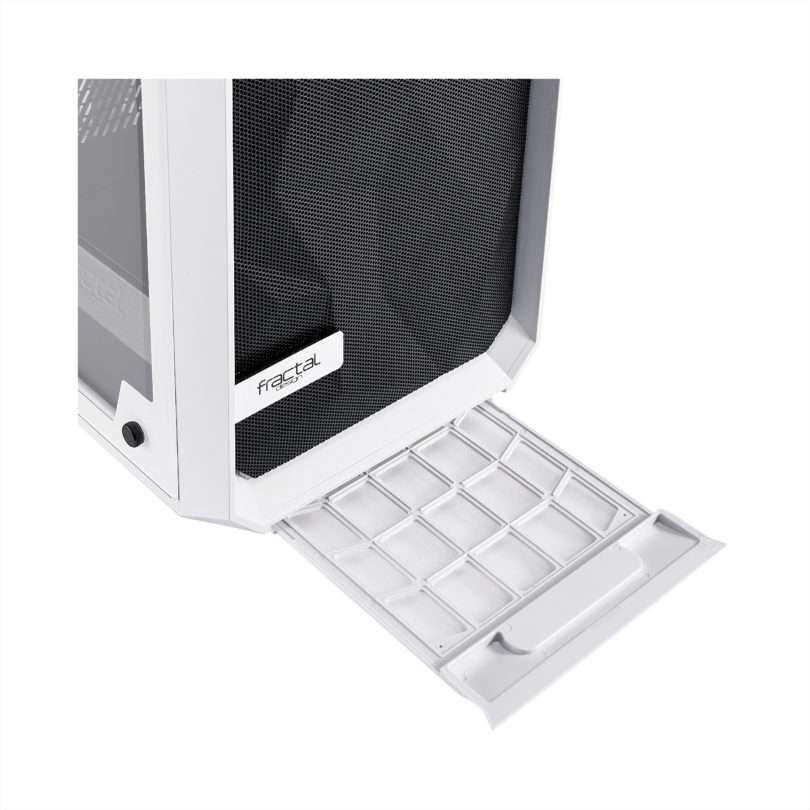 Fractal Design Fractal Meshify C Tempered Glass Computer Case,  ATX, mATX, ITX Motherboard compatibility, 7 slots, 3x Dedicated 2.5" drive capacity, 7 fan mounts, Both side panels, SSD brackets, Both side panels, SSD brackets, Dust filters | FD-CA-MESH-C-WT-TGC  - thumbnail 14