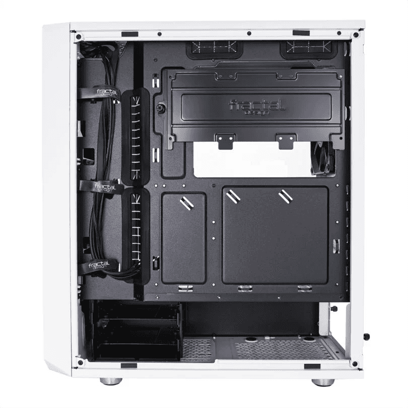 Fractal Design Fractal Meshify C Tempered Glass Computer Case,  ATX, mATX, ITX Motherboard compatibility, 7 slots, 3x Dedicated 2.5" drive capacity, 7 fan mounts, Both side panels, SSD brackets, Both side panels, SSD brackets, Dust filters | FD-CA-MESH-C-WT-TGC  - thumbnail 12