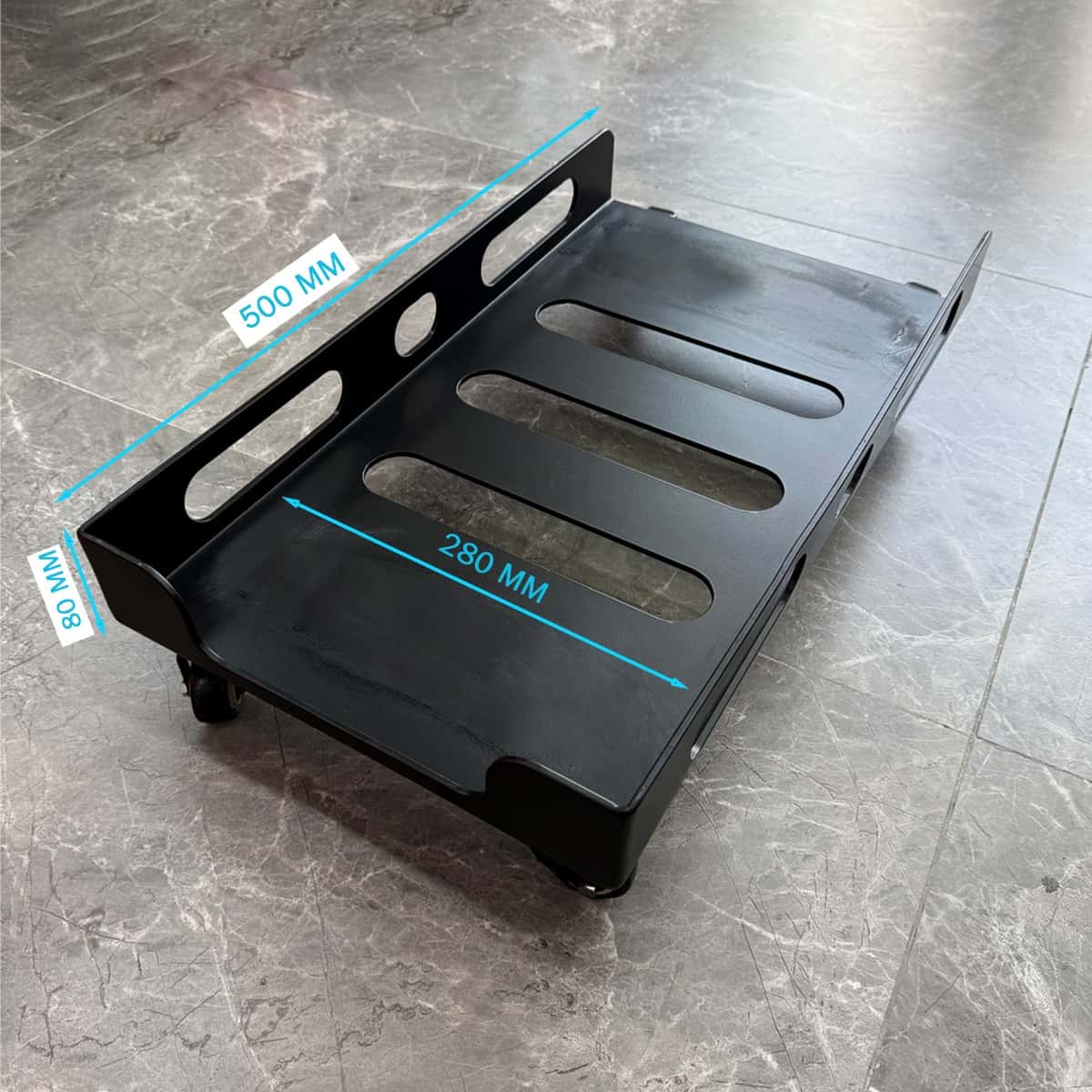 Nanotech Heavy Duty (Cpu Holder) - Metal Rolling CPU Stand with Wheels, 100kg Weight Capacity, Heavy Duty Desktop Computer Tower Cart with Ventilation, Heavy Duty CPU Trolley with Castor Wheels Computer Floor Stand Trolley CPU Stand CPU Holder Trolley CPU Holder. - thumbnail 4